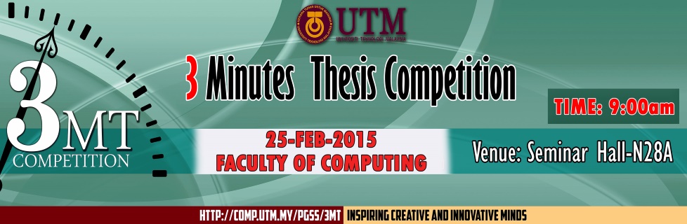 3 Minute Thesis Competition