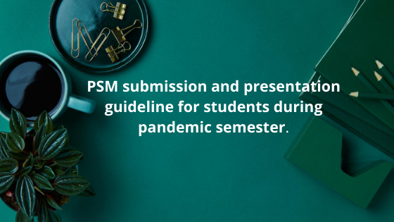 Student guideline for Submission and presentation.