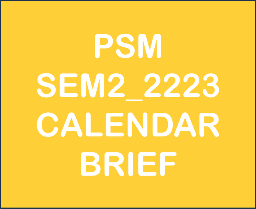 PSM SEM22324 CALENDAR BRIEF