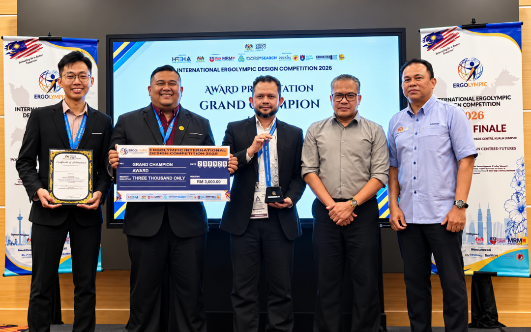 Inovasi EdgePose Ergo UTM raih dua anugerah di International ErgoLympic Design Competition 2026